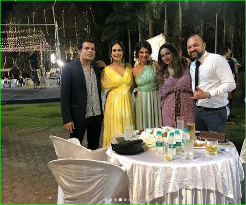 Jennifer Winget arrives as a bridesmaid at her friend's wedding, shared photos
