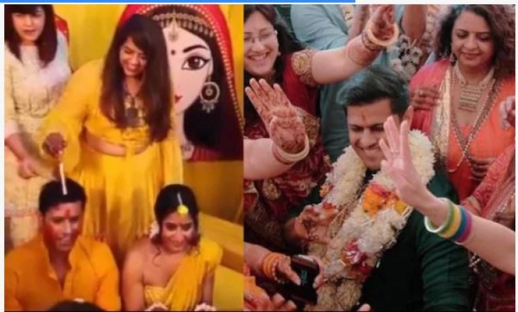 Neil Bhatt and Aishwarya's haldi-sangeet ceremony took place