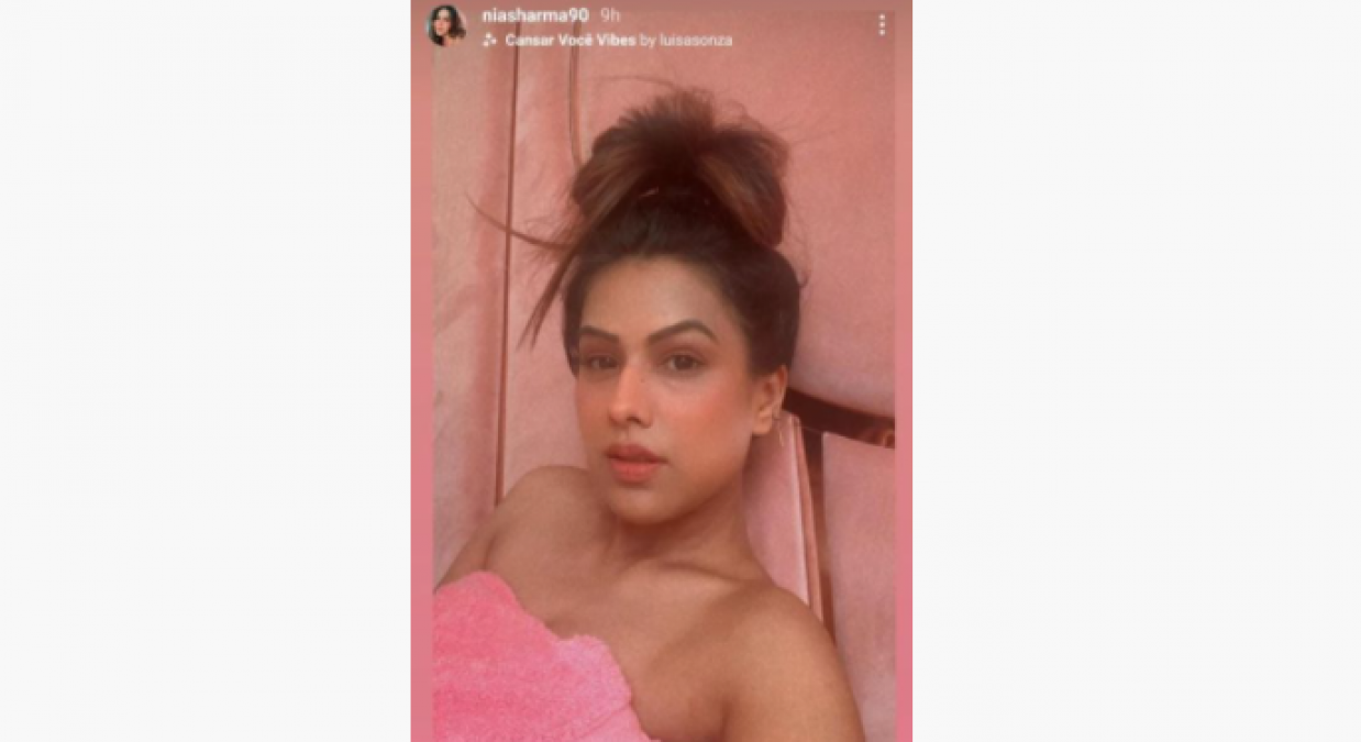 Nia Sharma shared picture wearing only towel, fans shocked