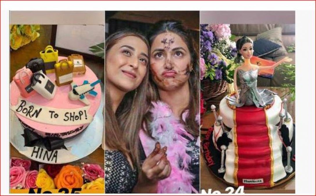 Hina cut 25 cakes on her birthday, party with 'Kasauti...' star cast