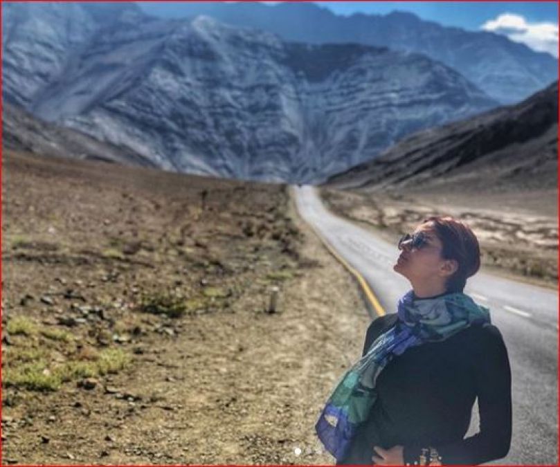 Rubina Dilaik is enjoying with her husband in Ladakh
