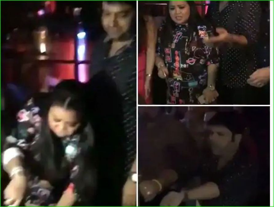 Kapil, Bharti and Sumona were seen dancing fiercely at the success party of their show