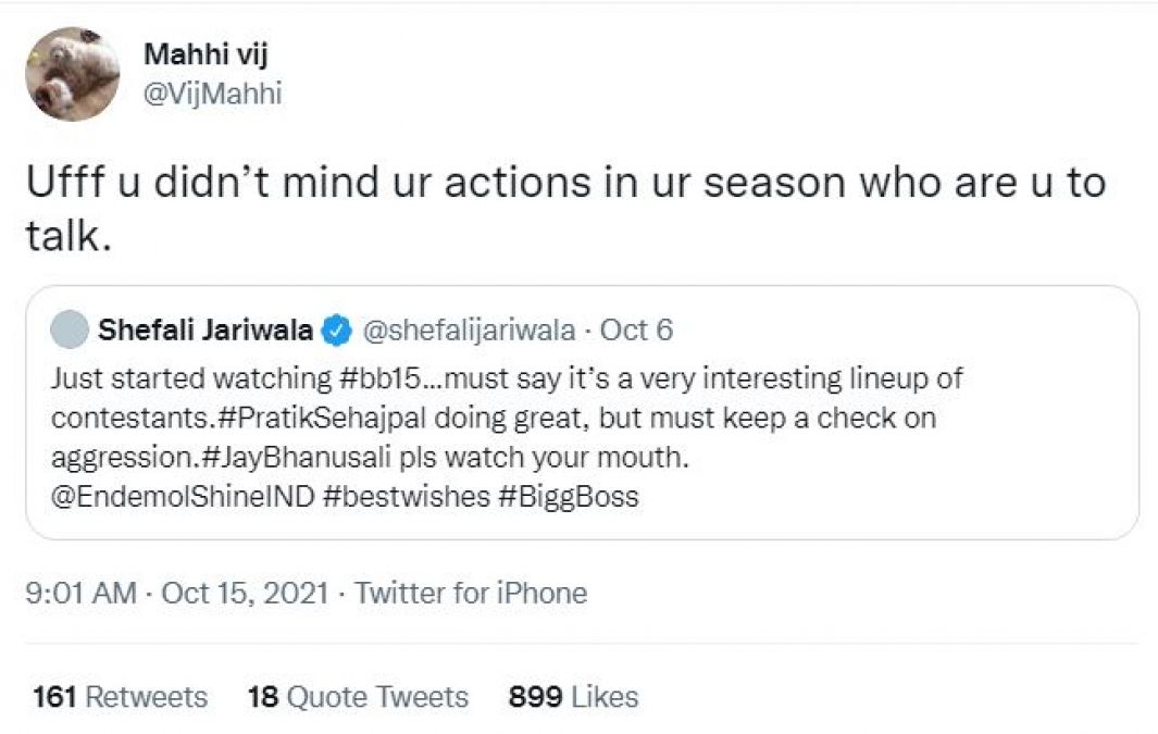 BB15: Shefali Jariwala advises Jay that agitated Mahhi Vij
