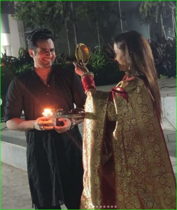 New brides celebrated Karwachauth in romantic style