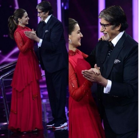 Amitabh Bachchan dancing with Kriti Sanon, shared this awesome picture