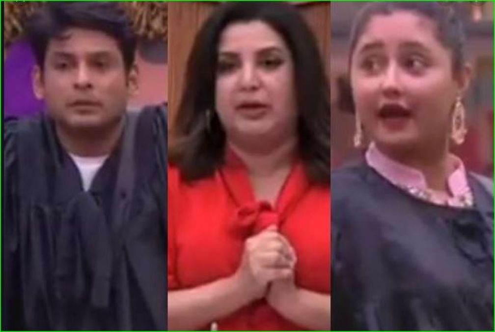 Farah Khan's court will be seen in Bigg Boss 13, Siddharth and Rashmi are seen fighting fiercely