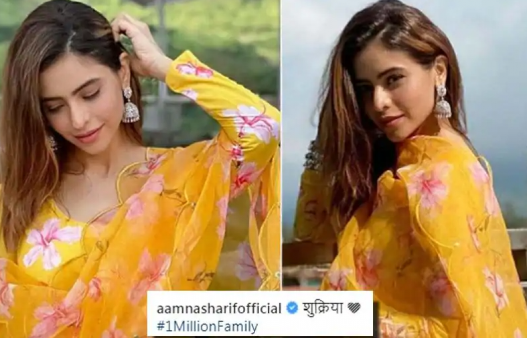 Aamna Sharif expresses gratitude as she hits one million followers on social media