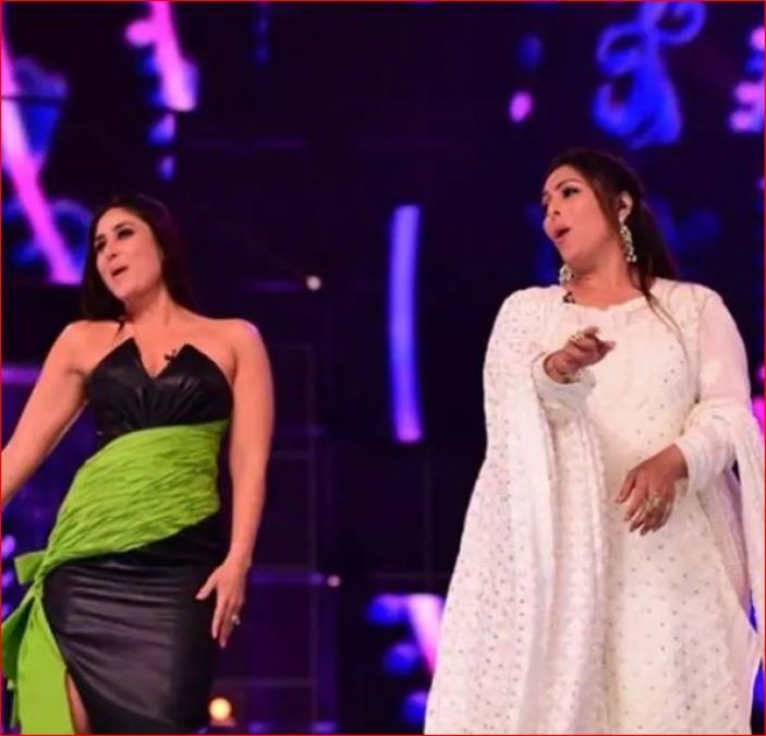Geeta Kapoor dances with Kareena on the sets of Dance India Dance 7