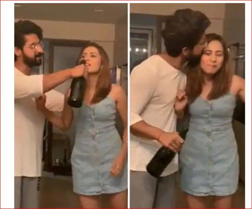 Ravi Dubey sets fire on wife Sargun's birthday, video goes viral