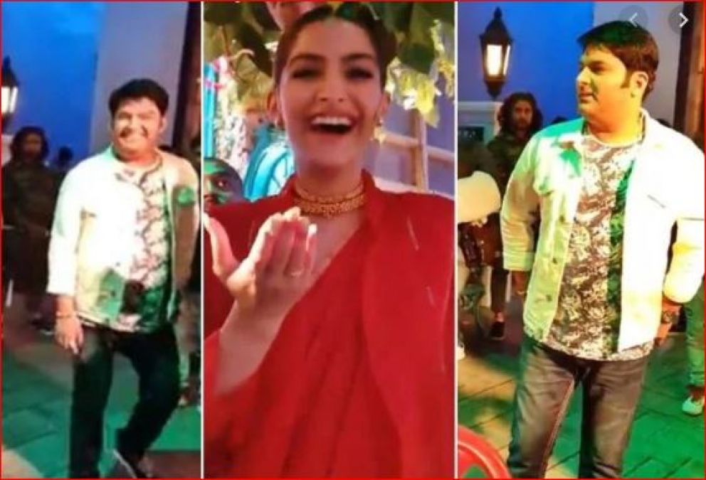 Video: Backstage video of Sonam Kapoor and Kapil Sharma is going viral
