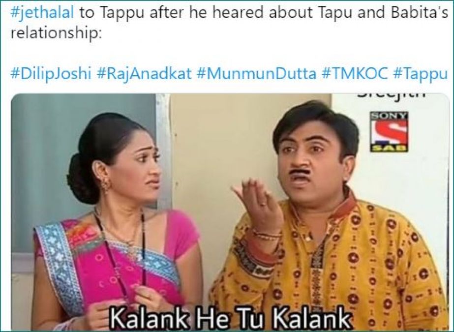 'Kalank Hai Tu Kalank,' netizens digging Jethalal over Babita Ji and Tappu's affair