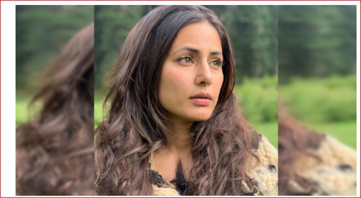 धनुष बाण चलाती हुईं नजर आईं हिना खान, फिल्म के सेट से शेयर की तस्वीरें