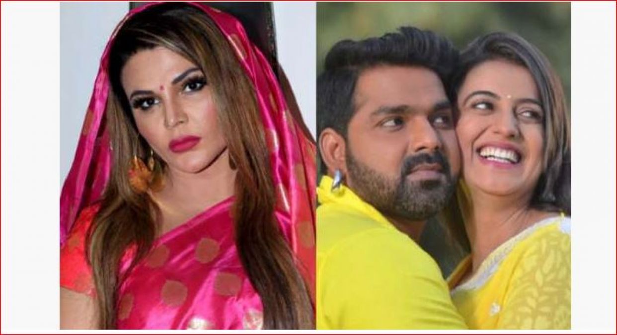 Rakhi Sawant, who came in support of Bhojpuri star Pawan, said: 'In a closed room with Akshara...'