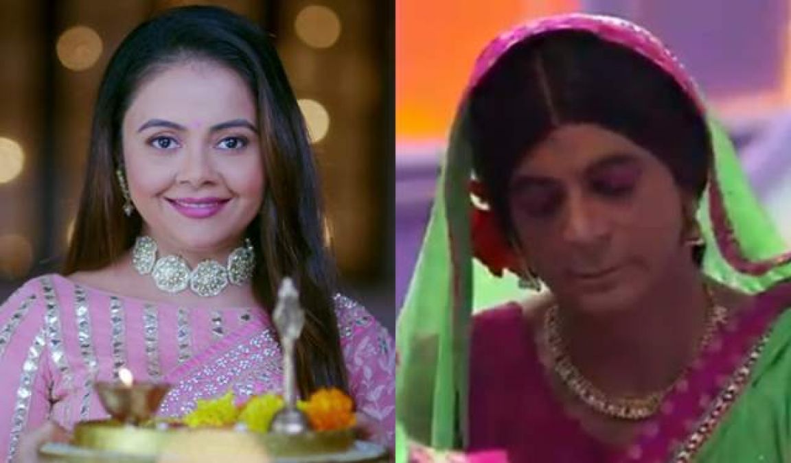 Devoleena's reacts  in this way when Sunil Grover turns 'Topi Bahu'