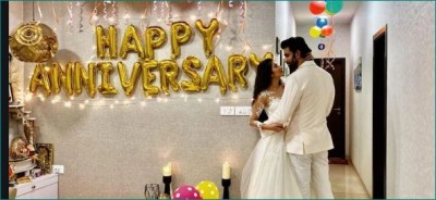 Charu celebrates first wedding anniversary in romantic style with husband