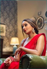 Photos: Monalisa sets style goals with her latest red saree look