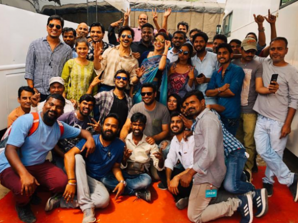 Varun Dhawan shares a photo from the sets of his movie 'Sui-Dhaaga'