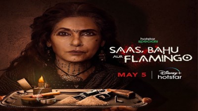 'Saas Bahu Aur Flamingo'  Dimple Kapadia cracked her finger but continued to punch a door