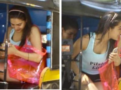 Daughter of Nawab, Sara Ali Khan travel in an auto, read details