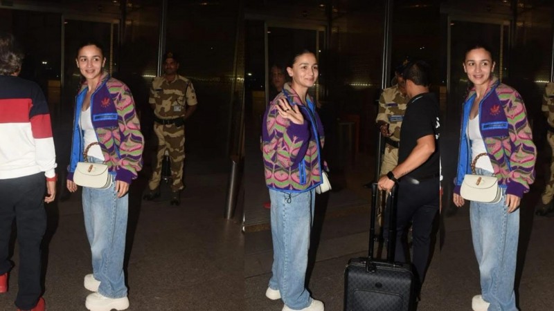 Alia Bhatt was captured at Mumbai airport while leaving for Met Gala
