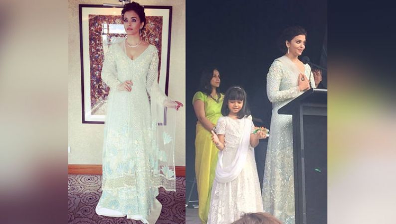 Aishwarya Rai Bachchan hoists the Indian Flag at Melbourne