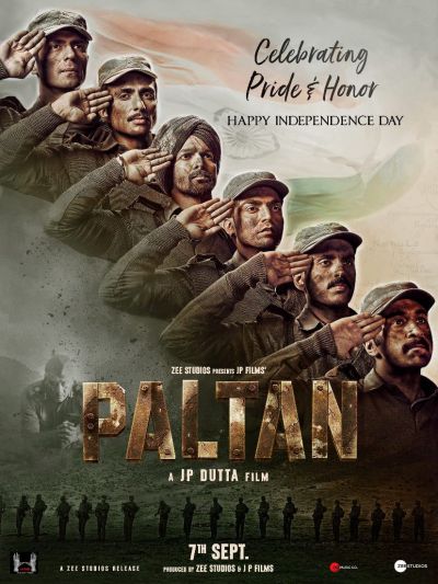Latest poster of JP Dutta's Paltan released today