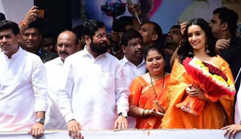Sharadha Kapoor celebrated Janmashtami with Maharashtra  CM EK Nath Shinde,