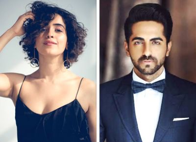 Dangal girl Sanya Malhotra and Ayushmman do romance in “Badhaai Ho”