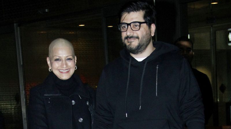 See pics: Sonali Bendre returns to Mumbai after undergoing cancer treatment in New York