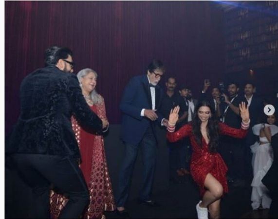 See inside pics: Deepika Padukone and Ranveer Singh danced with the Bachchan family