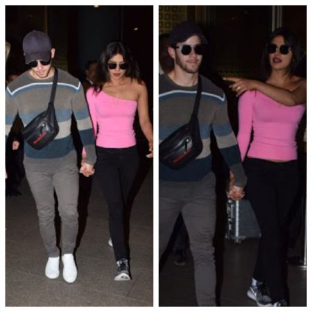 See Pics- Priyanka Chopra and Nick Jonas return to Mumbai after their Oman honeymoon