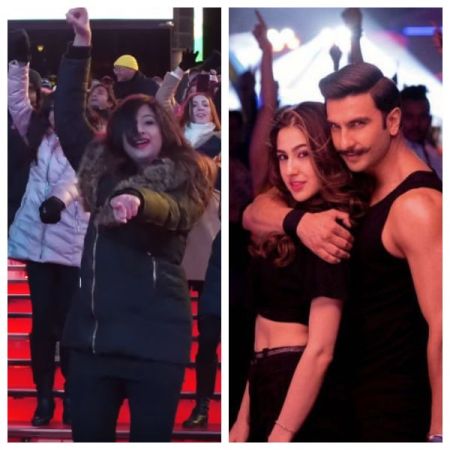 Watch Simmba makes pride at Times Square: New Yorkers  dance in a flash mob rendition of Aankh Marey  hitting the internet