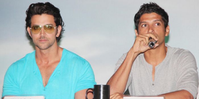 Hrithik and Farhan exchanging exasperation?