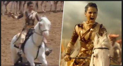 Manikarnika’s actress Kangana Ranaut video of riding an electric horse goes viral…watch video