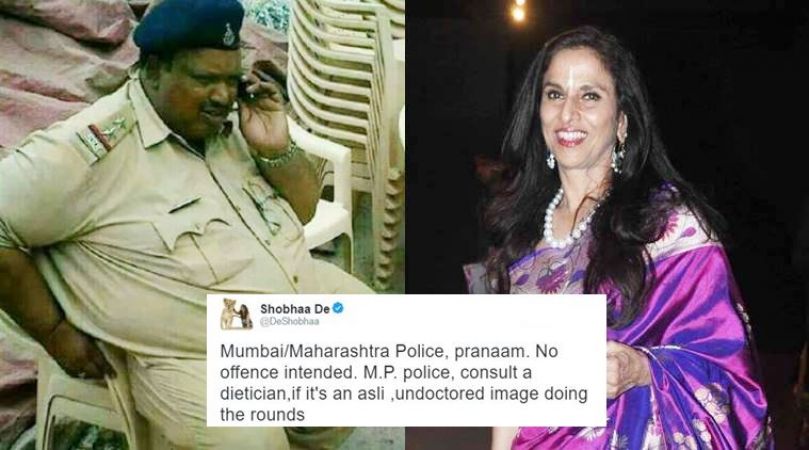 If madam(Shobhaa De) wants, she can pay for my treatment, responded body shammed Policeman