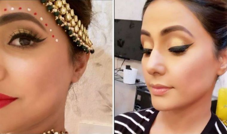 Check out the picture of Kasautii Zindagii Kay's Hina Khan  as a damm pretty Bengali bride
