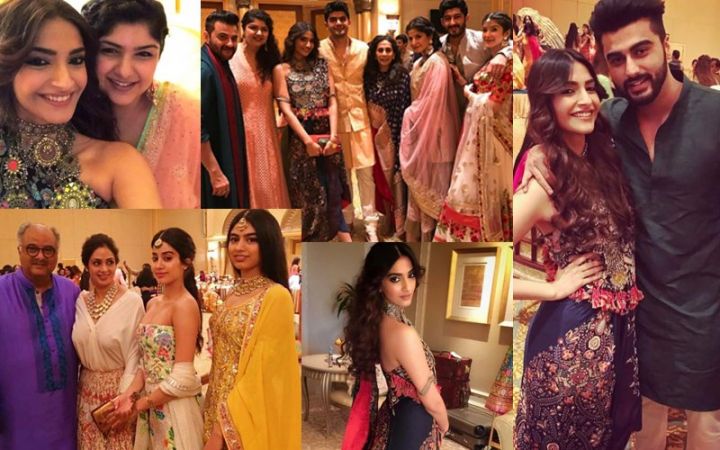 Sonam Kapoor and family at Akshay Marwaah's wedding, see the pictures