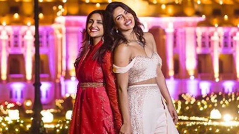Parineeti shares a picture with Priyanka Chopra from the latter’s wedding.