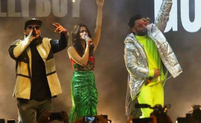 Ranveer Singh and Alia Bhatt make a rocking entry at the Gully Boy music launch