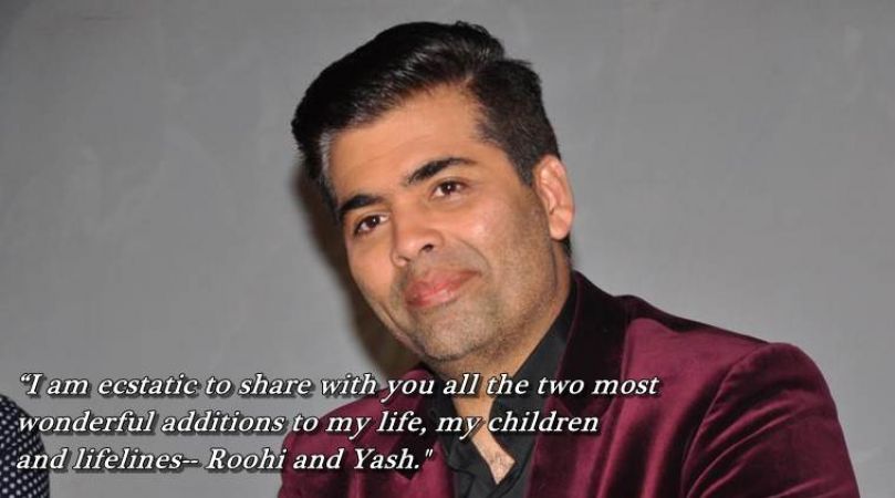 I am playing mother and father for my children, says Karan Johar