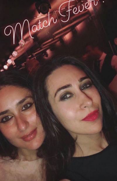 Karishma Kapoor shares a 'match fever' selfie with Sister