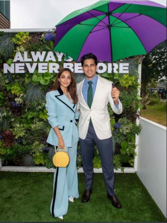 Sidharth Malhotra and Kiara Advani's Stylish Wimbledon Outing: Couple Goals on and off the Court!