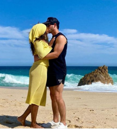 Nick Jonas shared a romantic post on Priyanka’s  Birthday,  Duo steals a Kiss at a Beach