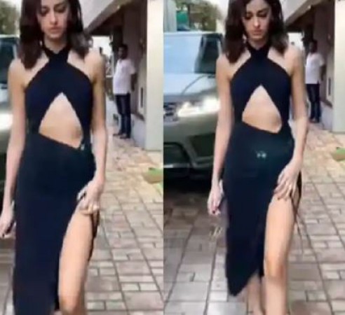 Netizens compared Ananya Panday with Urfi Javed, actress looking uncomfortable in Black dress