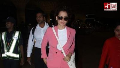 Kangana robs hearts in a pink Pantsuit