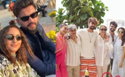 Before marriage, Sonakshi spent Sunday with her future in-laws and sister-in-law, the actress was seen chilling with Zaheer's family