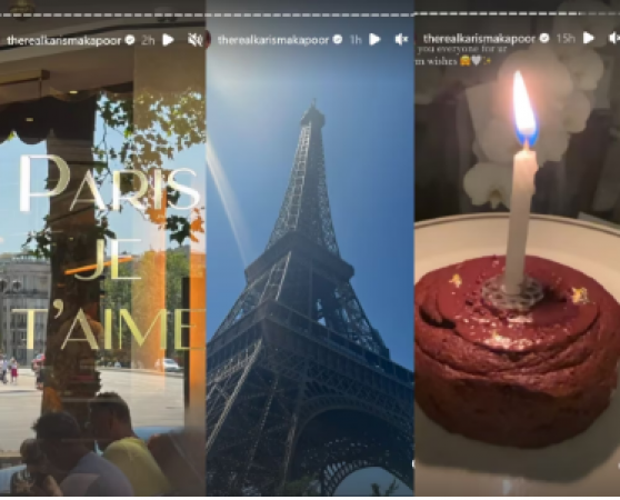 Karisma Kapoor posted a photo from her birthday celebration in Paris