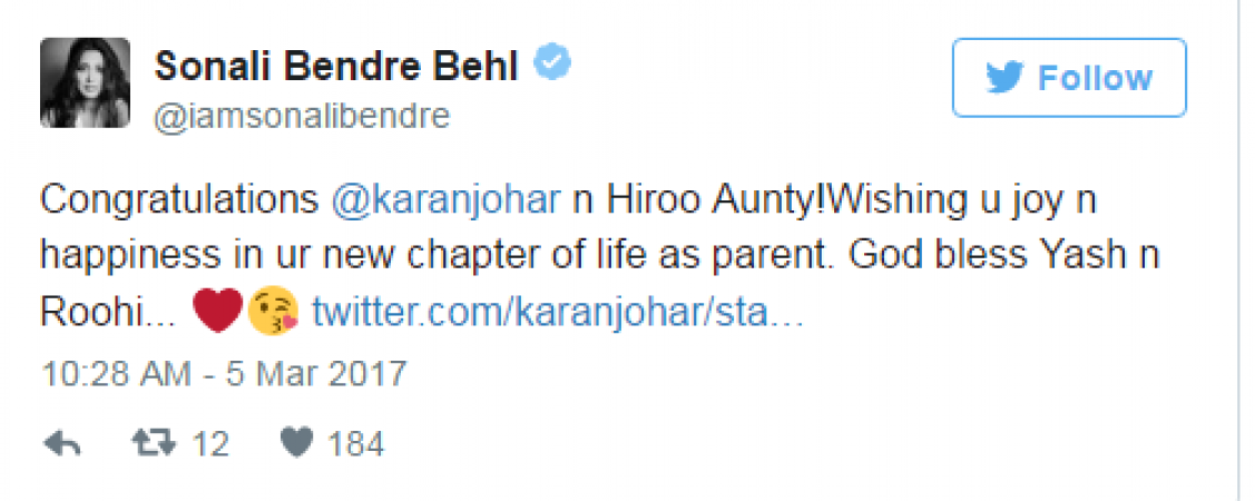 Bollywood congratulates Karan Johar to be the new daddy