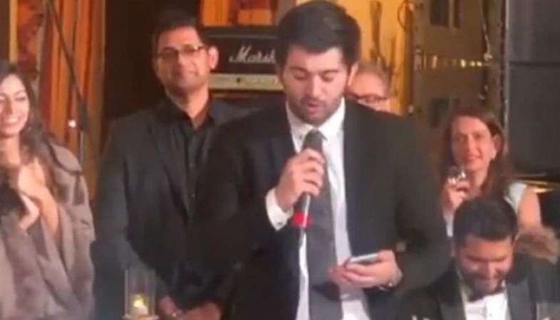 Sunny Deol's son Karan rap video at a wedding  is going viral on the internet, check it out here