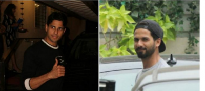 Shahid Kapoor and Sidharth Malhotra clicked in a casual look